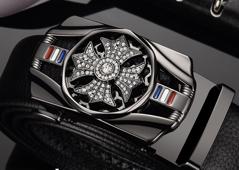 Time Comes, Belt for Men's New High end Men's Belt Trend Versatile Automatic Buckle