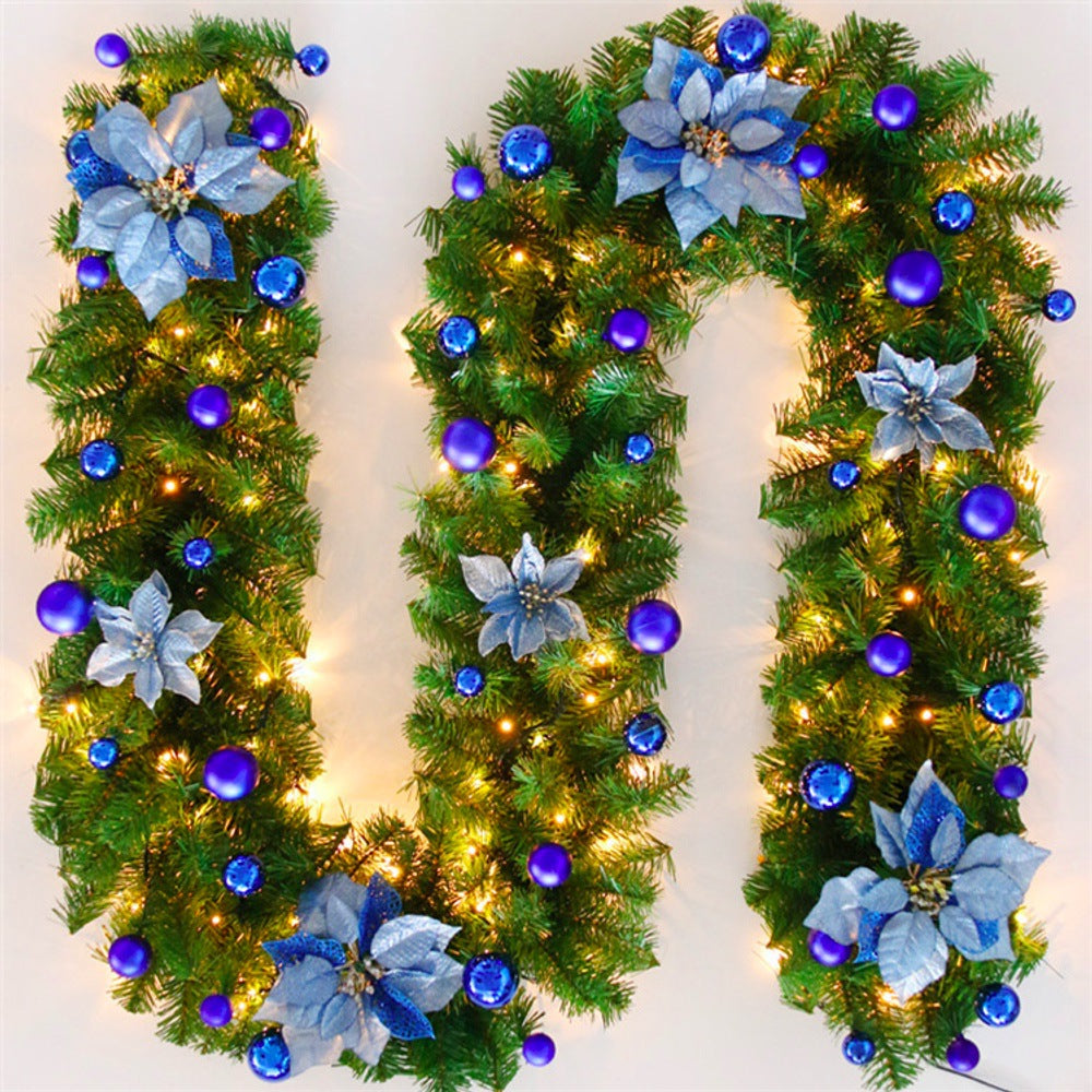 Simulation of Christmas wreath decoration