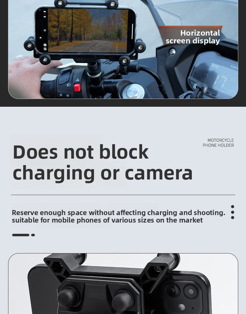 Electric vehicle shock-proof mobile phone holder