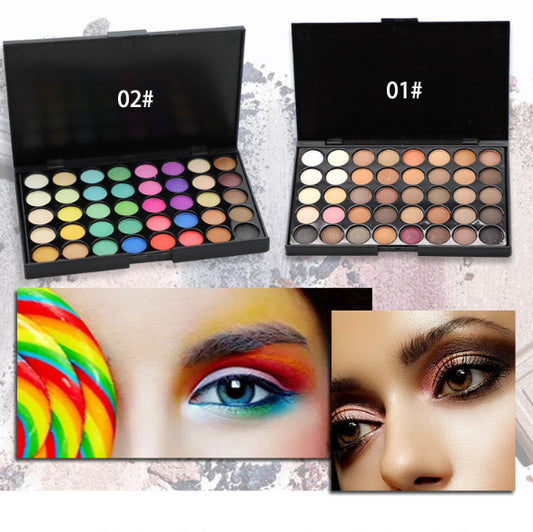 40 Colors Eyeshadow Pearlescent Matte Earth Color Smokey Makeup Eyeshadow Palette Makeup Cosmetics Eyeshadow Palette