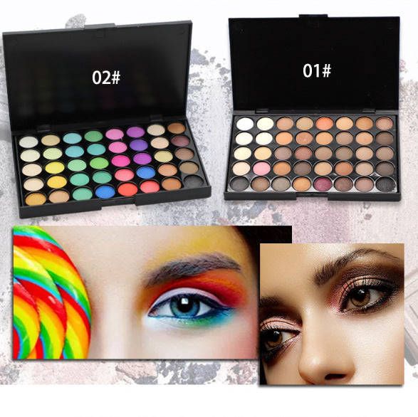 40 Colors Eyeshadow Pearlescent Matte Earth Color Smokey Makeup Eyeshadow Palette Makeup Cosmetics Eyeshadow Palette