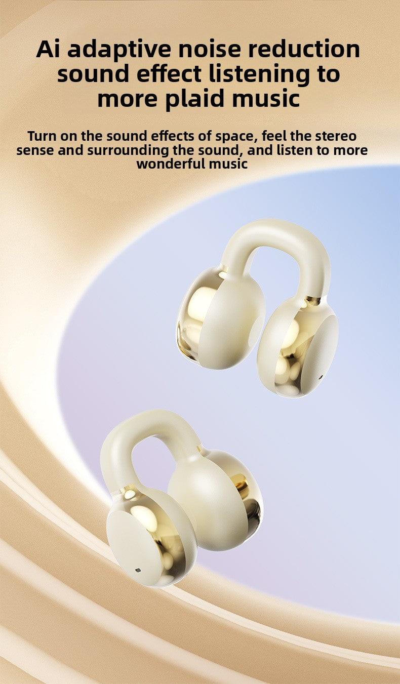 Clip-On Wireless Bluetooth Headphones