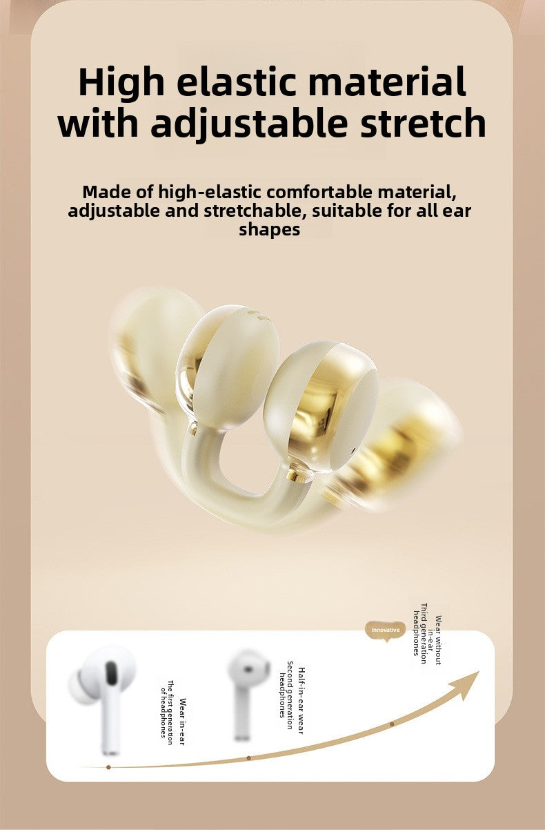 Clip-On Wireless Bluetooth Headphones