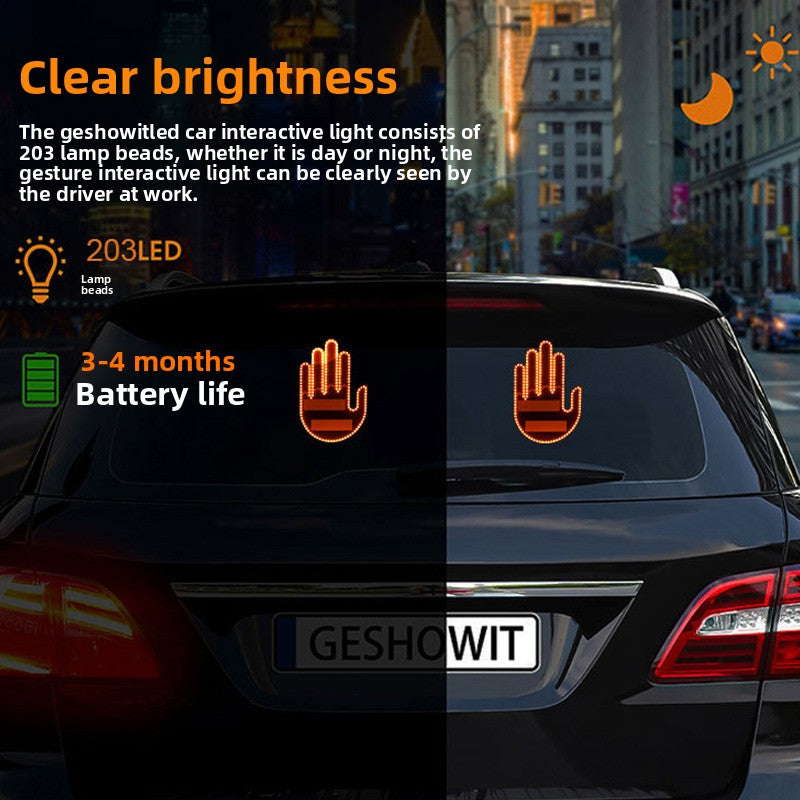 Car finger lights and gesture lights