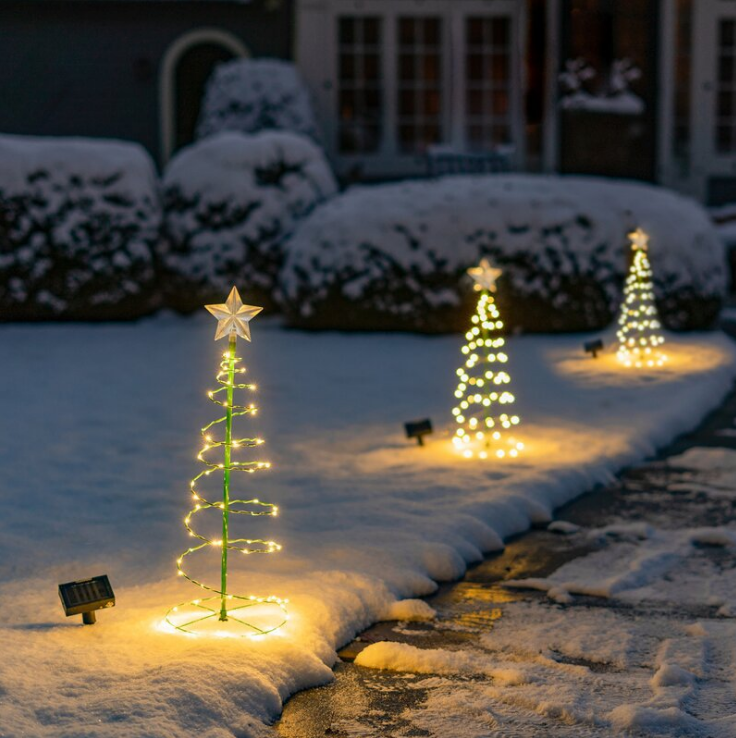 Christmas Decoration Holiday Dress Up Scene Layout Creative New Solar Led Christmas Tree