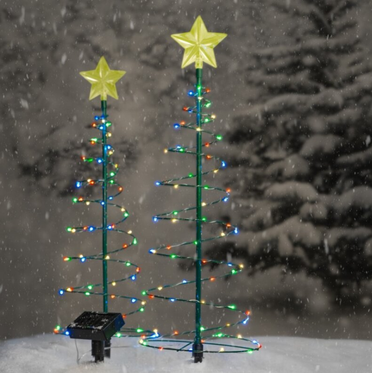 Christmas Decoration Holiday Dress Up Scene Layout Creative New Solar Led Christmas Tree