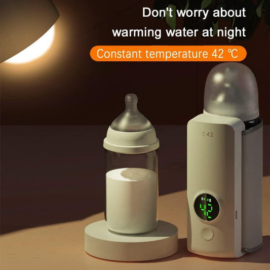 USB car-mounted charging heating bottle for baby