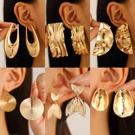 Simple Ear Stud Earrings