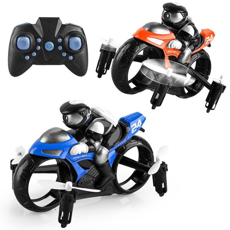 2.4G Remote Control Land-Air Drone Motorcycle Toy