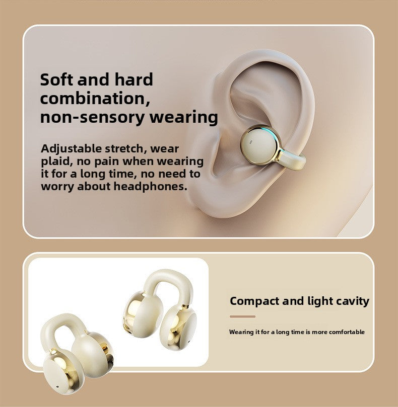 Clip-On Wireless Bluetooth Headphones