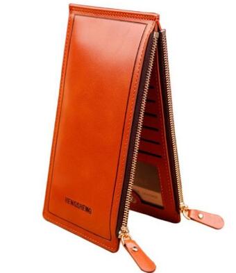 Fashion Women's Handbag Long Wallet Zipper Pocket Women's Purse Coin Card Holder Clutch Bifold Slim Purse Coin Female