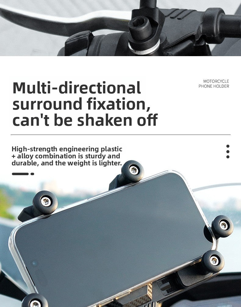 Electric vehicle shock-proof mobile phone holder