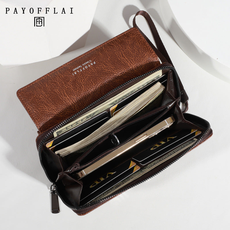 Men's wallet with multiple card slots