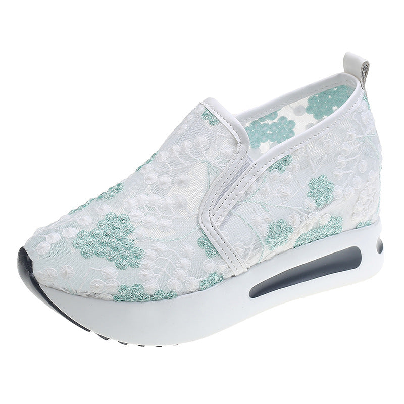 Women's Lace Mesh Slip-On Loafers