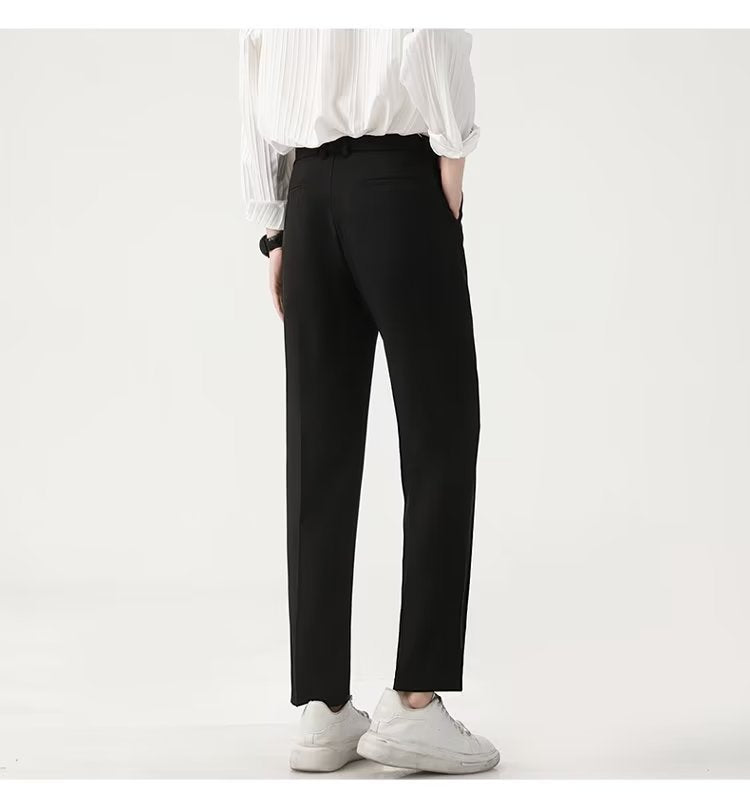 Casual men's small footed high-end drape suit pants