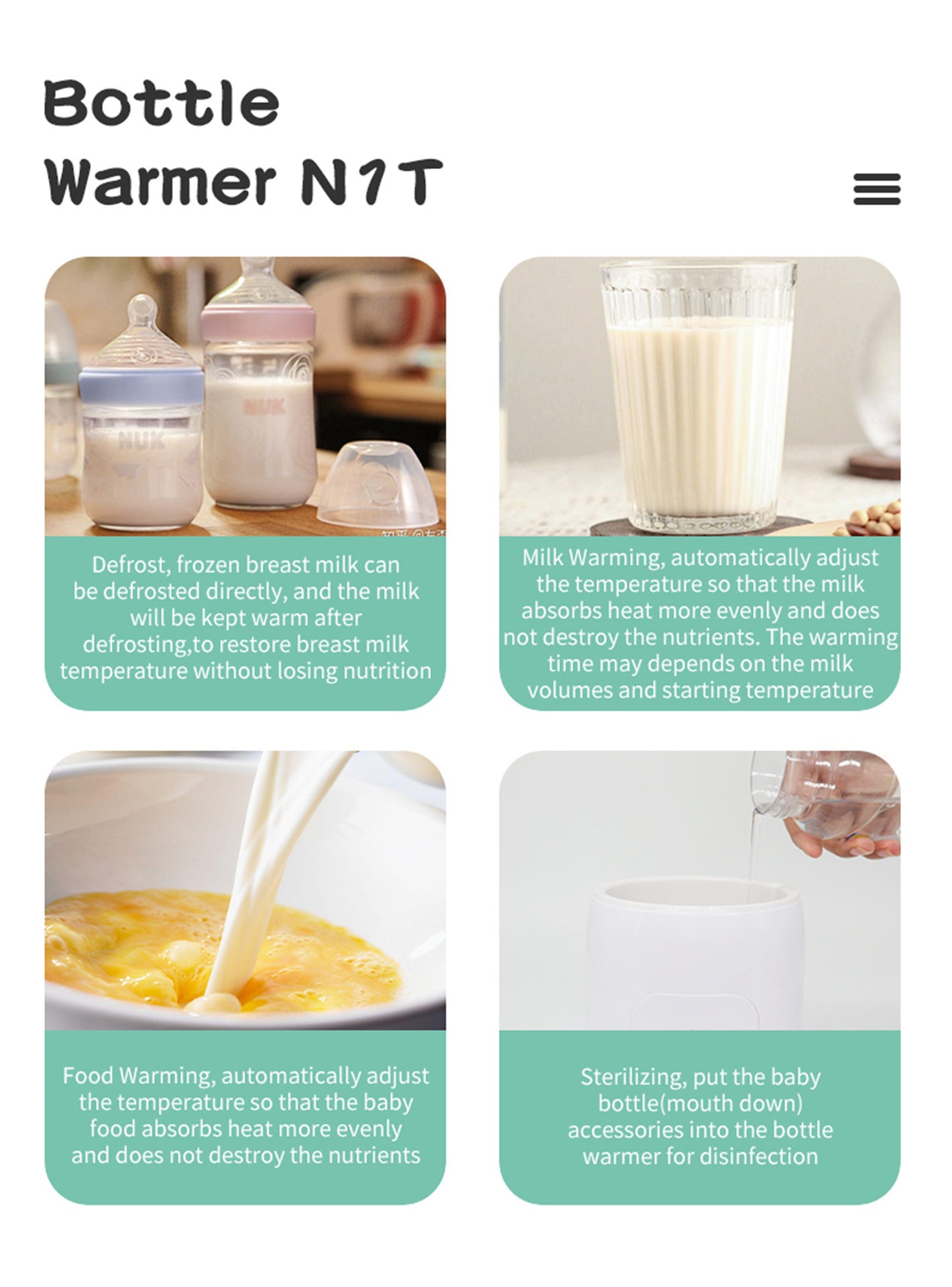 Multifunctional single-bottle warm milk dispenser