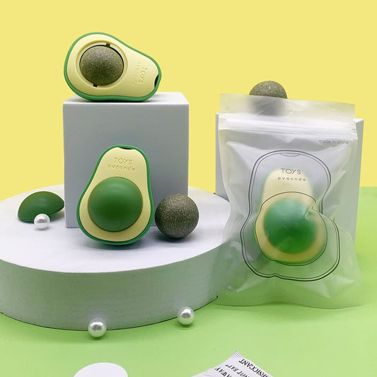 Cat Avocado Mint Ball Tooth Grinding Stick Tease Cat Magic Tool To Rotate Cat Products To Relieve Cat Toy Ball