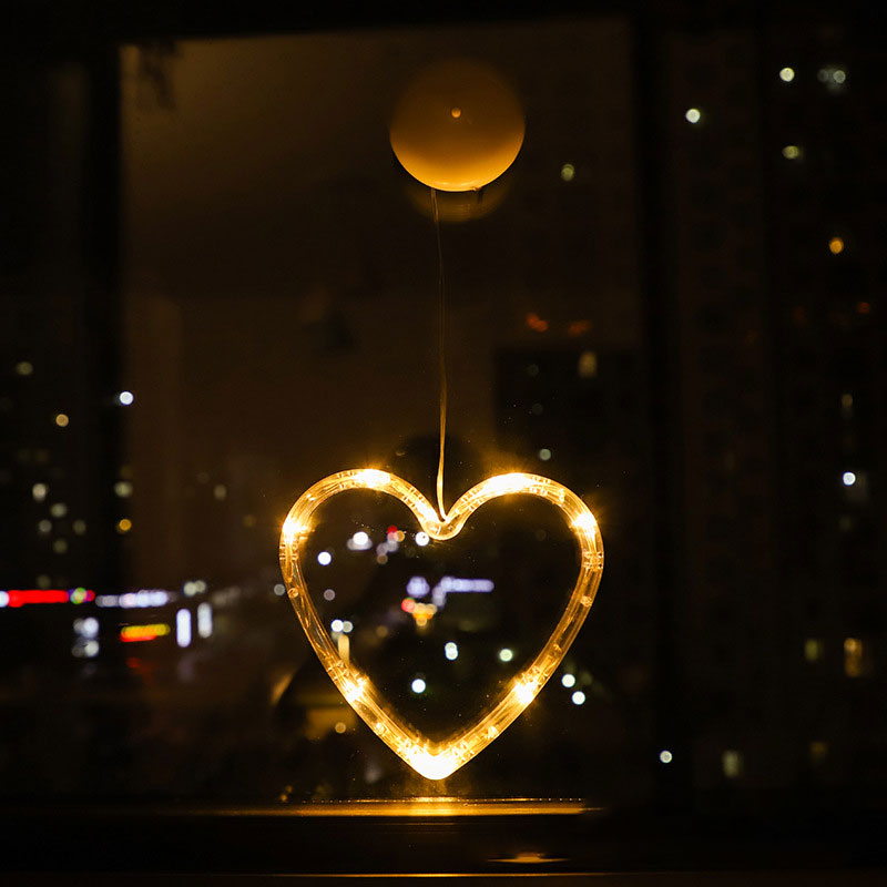 Christmas Atmosphere Decorative Lights LED Lights Christmas Sucker Lights Window Lights Window Scene Arrangement