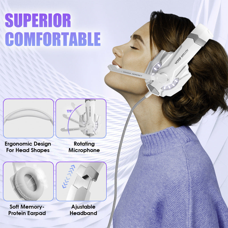 G9000 Head mounted Gaming Earphones Wired Earphones Computer Esports Gamepad Earphones