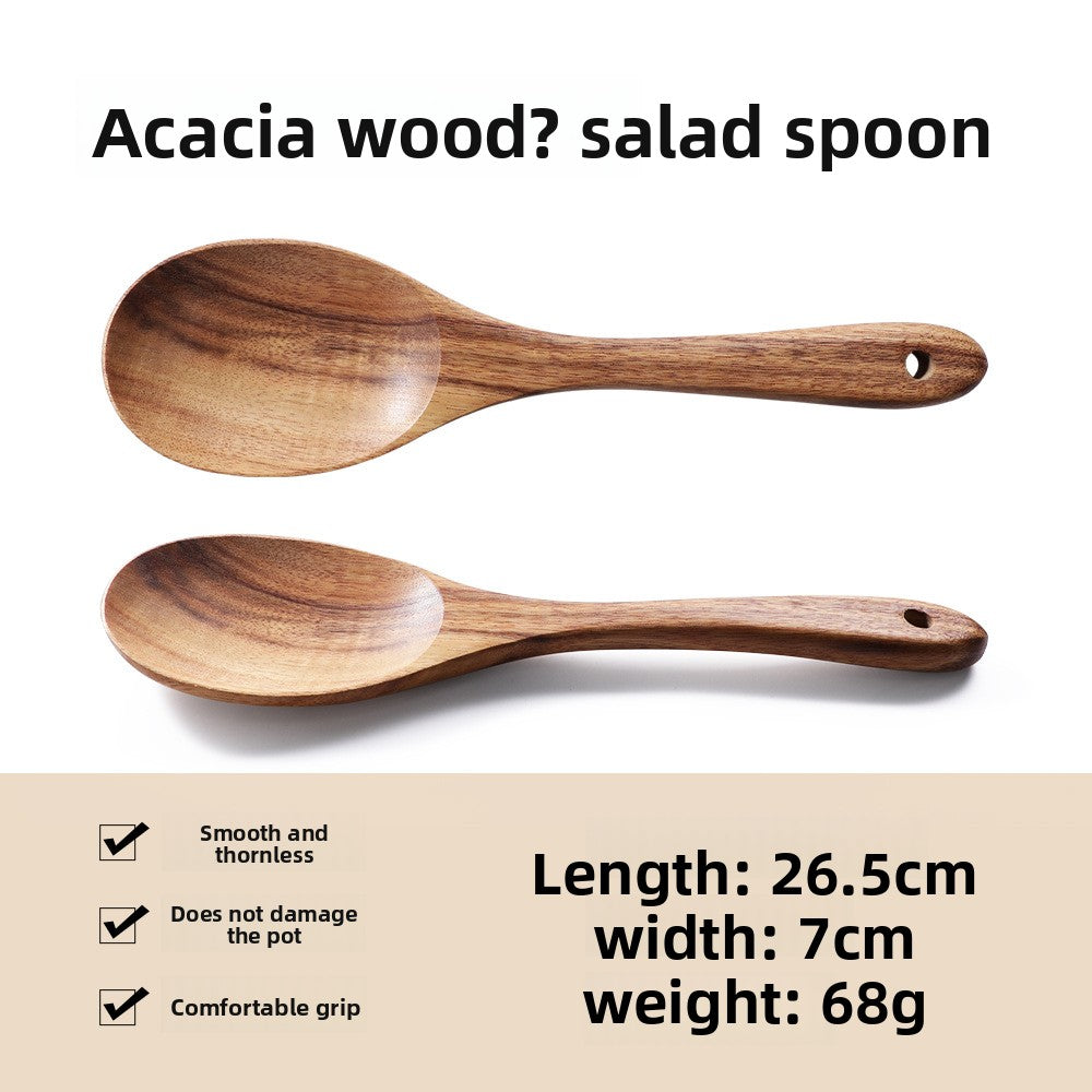 Wooden spatula and spoon