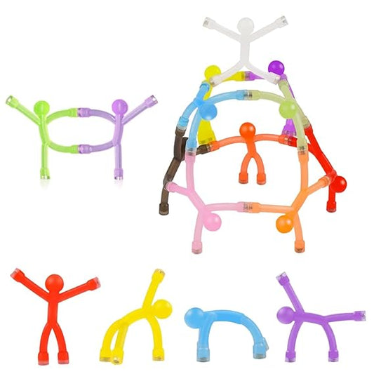 New Varieties Silicone Magnet Little Man Wall Climbing Kid Stickman Keychain Hook Magnetic Refrigerator Stickman Puzzle Toy