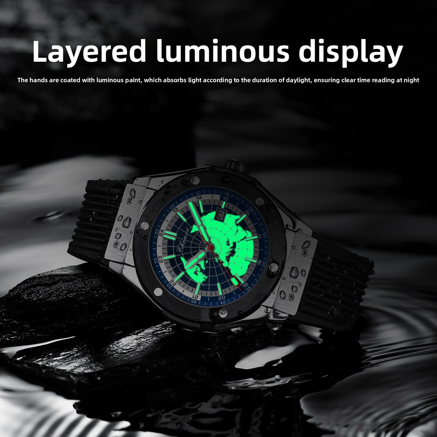 Men's watch rivets