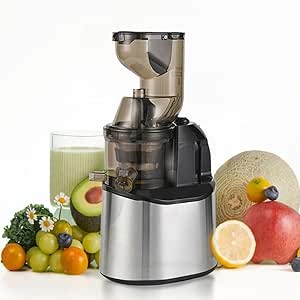 Cross-border Multi-functional Stainless Steel Large-diameter Juice Machine Residue Juice Separation Juice Machine Low-speed Grinding Fruit And Vegetable Machine