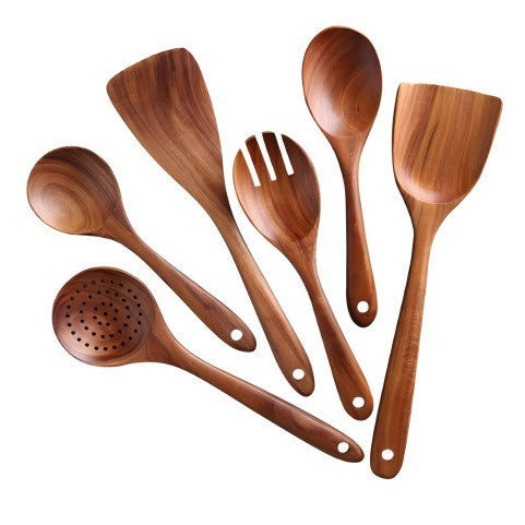 Wooden spatula and spoon