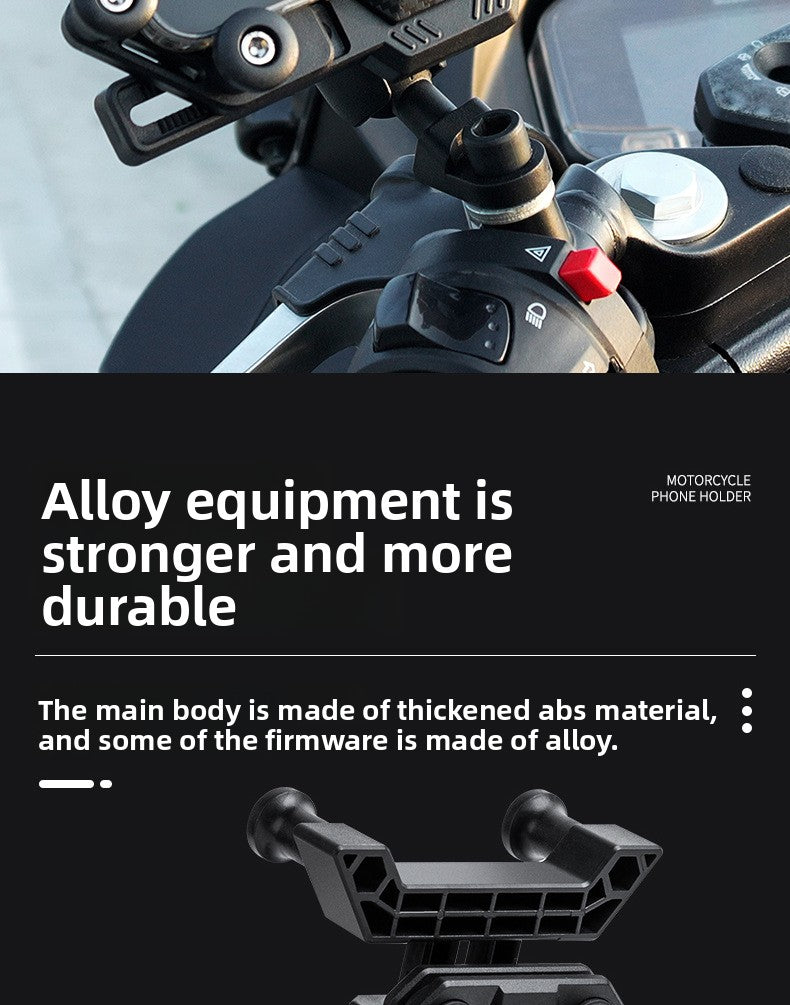 Electric vehicle shock-proof mobile phone holder