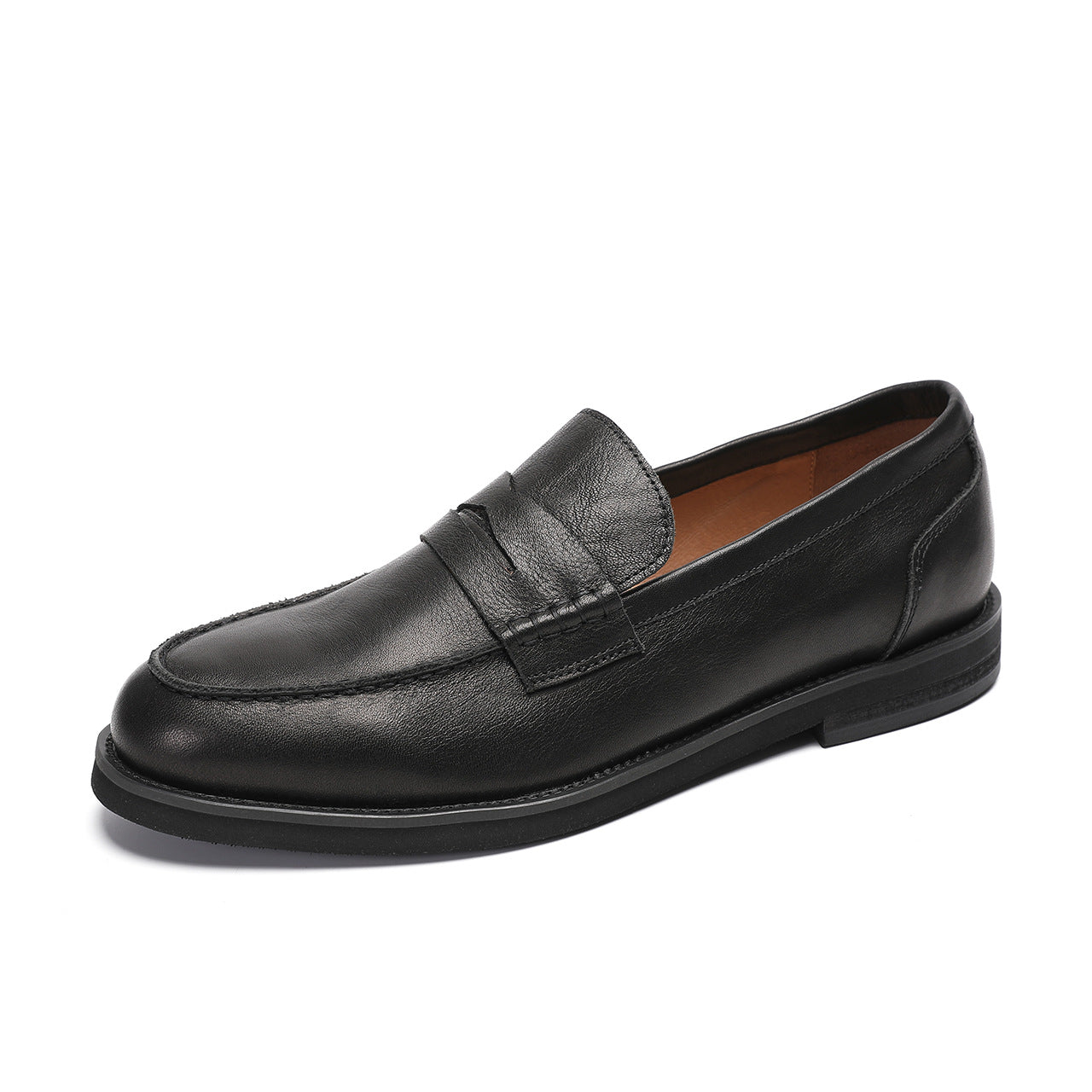 Men's Formal/Casual Brown Leather Loafer Dress Shoes