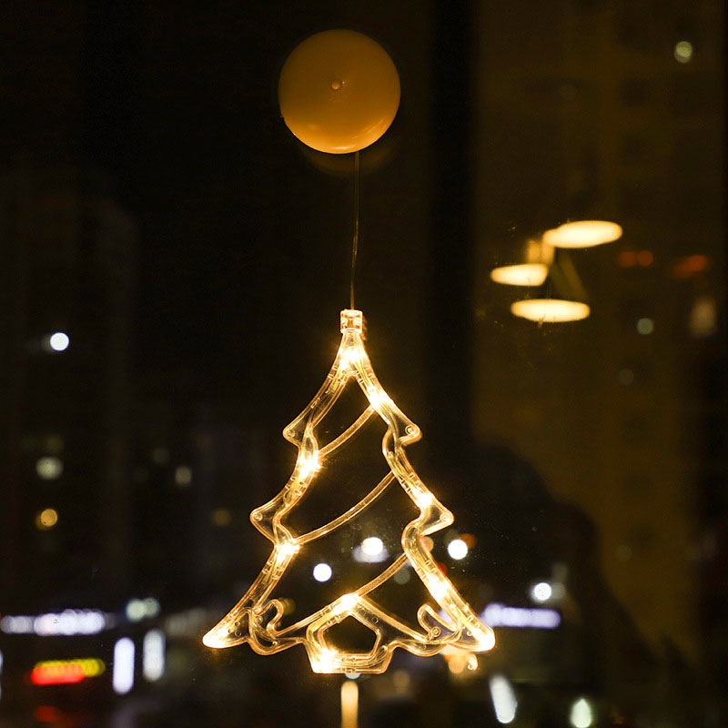 Christmas Atmosphere Decorative Lights LED Lights Christmas Sucker Lights Window Lights Window Scene Arrangement