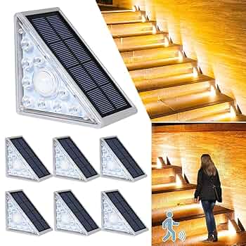 New Outdoor Triangular Stair Light Lighting Anti-Theft Solar Step Light Atmosphere Highlight Decorative Trail Lighting