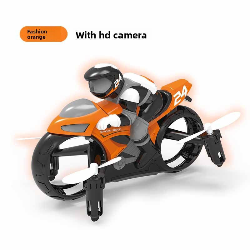 2.4G Remote Control Land-Air Drone Motorcycle Toy
