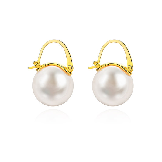 French New Classic Elegant Imitation Pearl Drop Earrings for Women Exquisite Dangle Wedding Earring Statement Fashion Jewelry