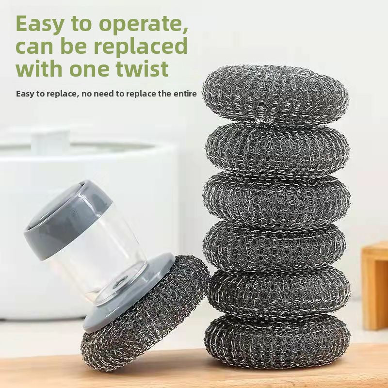 Automatic Liquid Dispensing Kitchen Cleaning Brush