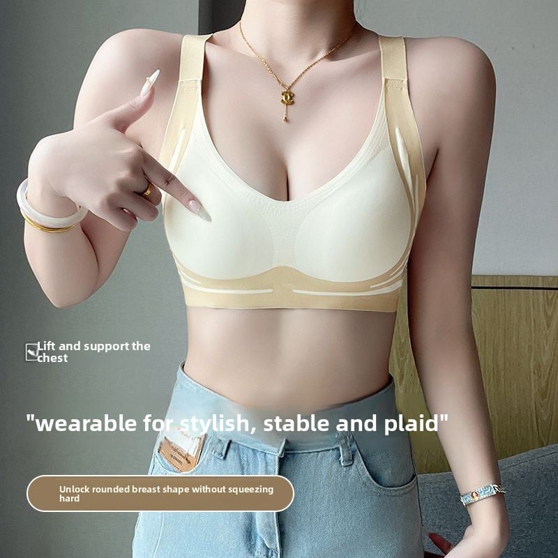 Anti-sagging and gathering bra
