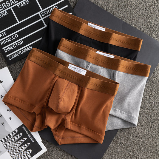 Men's Cotton U-Convex Boxer Briefs