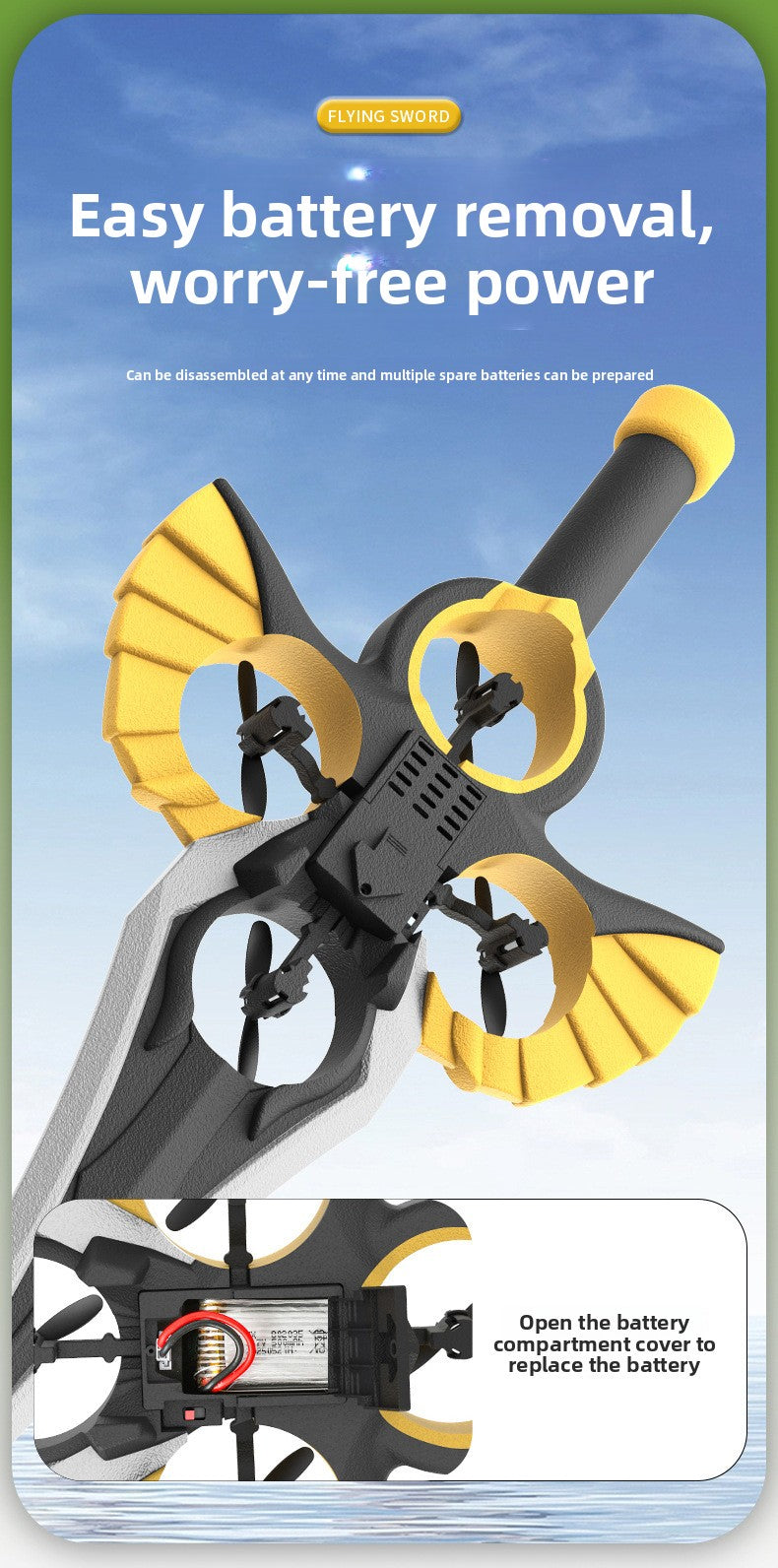 flying sword toy