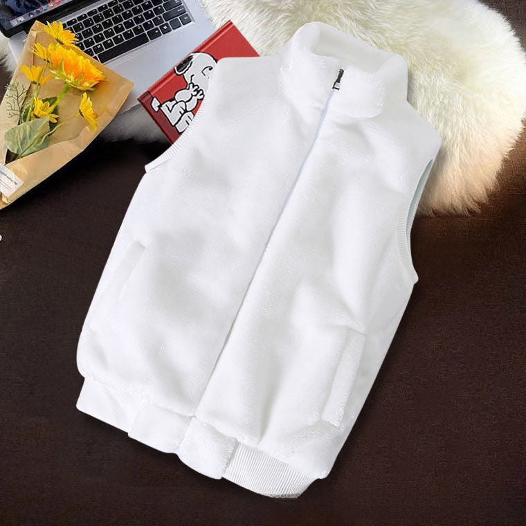 Rabbit fur imitation leather jacket