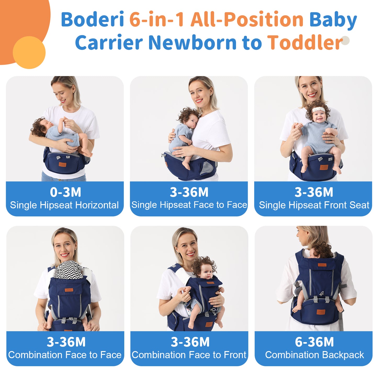 Multi-functional Baby Waist Stool For Newborns To Hold The Baby Artifact Toddler Front And Rear Dual-purpose Baby Carrier