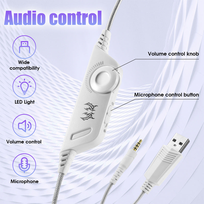 G9000 Head mounted Gaming Earphones Wired Earphones Computer Esports Gamepad Earphones