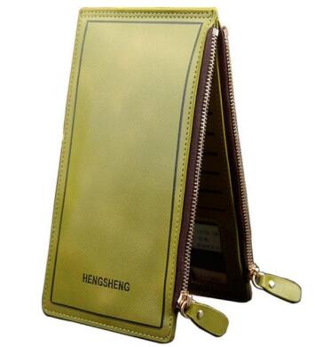 Fashion Women's Handbag Long Wallet Zipper Pocket Women's Purse Coin Card Holder Clutch Bifold Slim Purse Coin Female