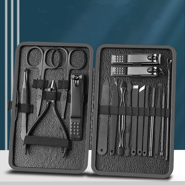 7/10/16/18 Pcs Manicure Cutters Nail Clipper Set Household Stainless Steel Ear Spoon Nail Clippers Pedicure Nail Scissors Tool
