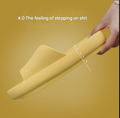 Tuochi Shoes Anti-Odor Slippers For Women, Summer Home Use, Non-Slip Indoor Thick-Soled Couple's Men's Sandals, Summer Breathable Height-Increasing Slippers