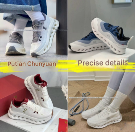 Putian Pure Original Cross-Border On Running Breathable Sports Shoes Cloudtil Luo Family Collaboration Running Shoes Unisex Casual Shoes