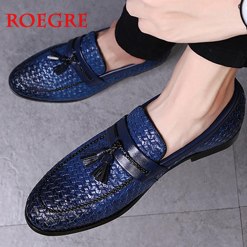 Tassel Plaid Men New Loafers Weaving Comfortable Soft Leisure Leather Shoes Fashion Sapato Masculino