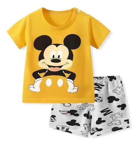 Pajamas For Kids Kidsren's Clothing New Kidsren's Summer Pajamas Thin Cute Cartoon Short-Sleeved Shorts Set
