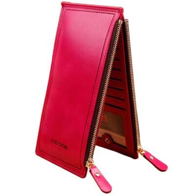 Fashion Women's Handbag Long Wallet Zipper Pocket Women's Purse Coin Card Holder Clutch Bifold Slim Purse Coin Female