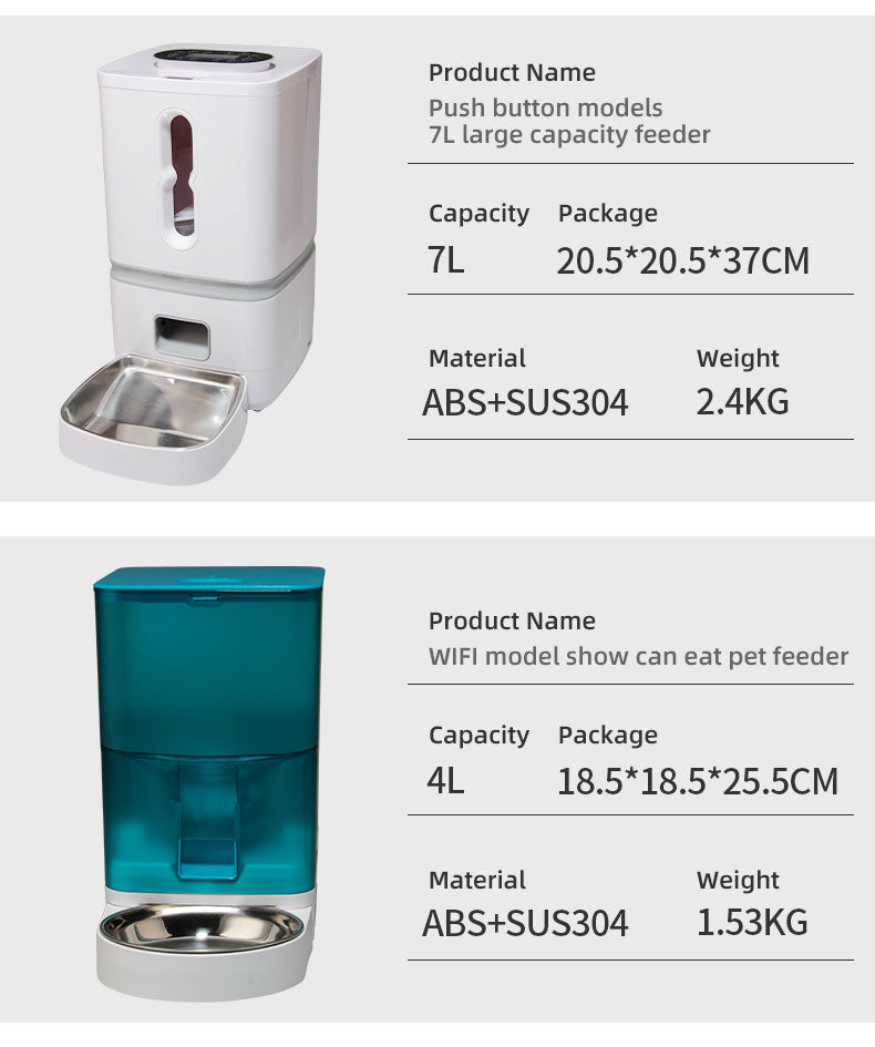 Wifi Smart APP Pet Feeder Household use Microchip Dog Automatic Pet Feeder Automatic Pet Feeder
