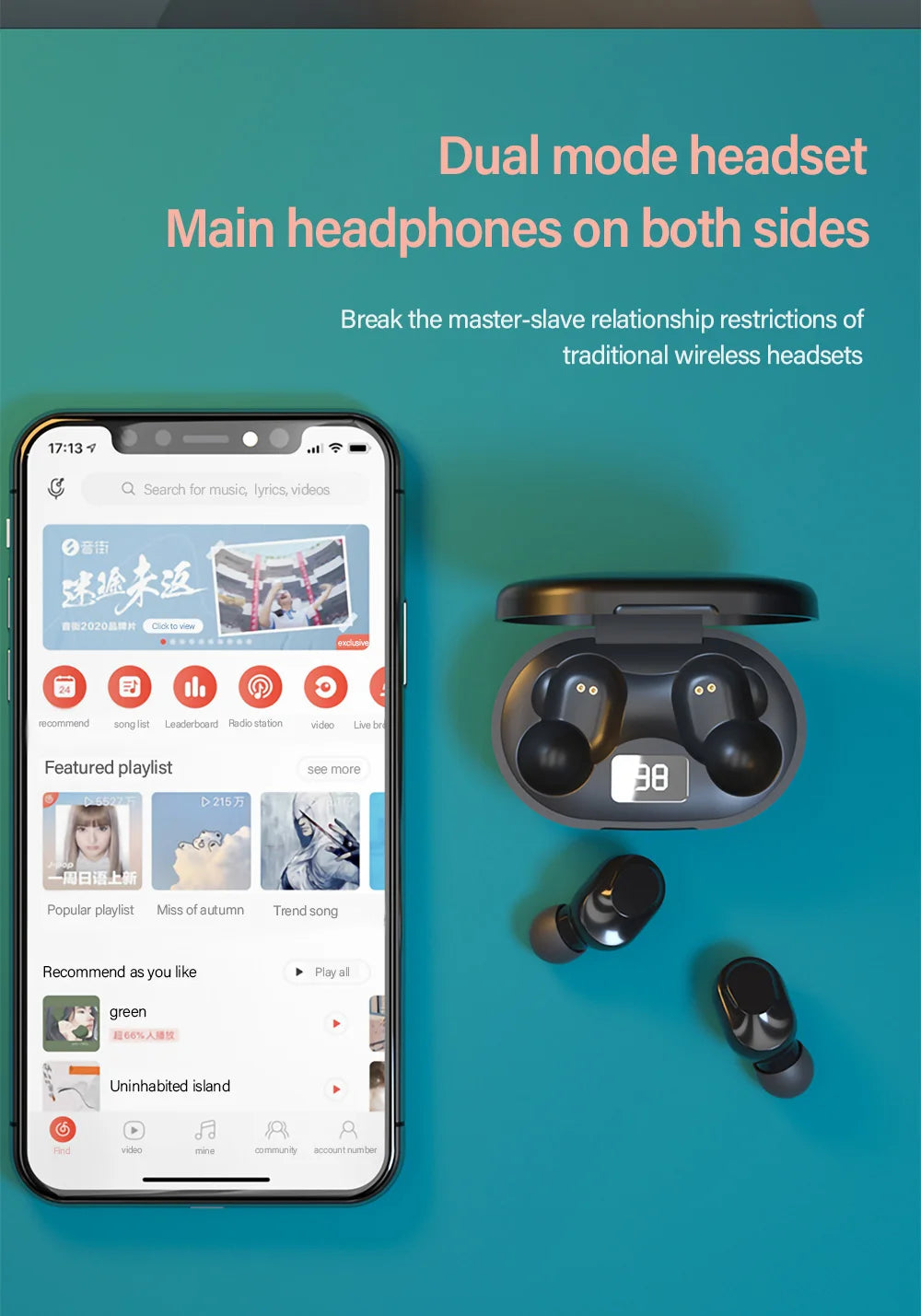 Original Lenovo XT91 TWS Earphone Wireless Bluetooth Headphones AI Control Gaming Headset Stereo bass With Mic Noise Reduction